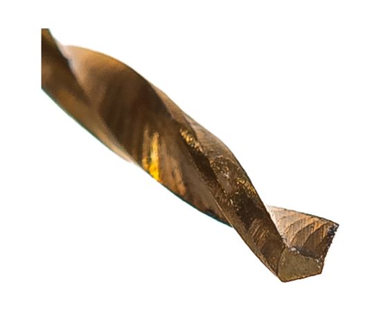 Сверло по металлу (1.5х18х40 мм; ц/х; класс А1; Р9 нитрид титана) Туламаш ТМ 104273 – изображение 2