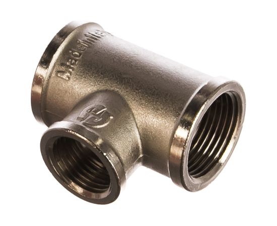 Переходной никелированный тройник STOUT ВВ 3/4X1/2X3/4 RG008Q0QTEIEBL – изображение 2