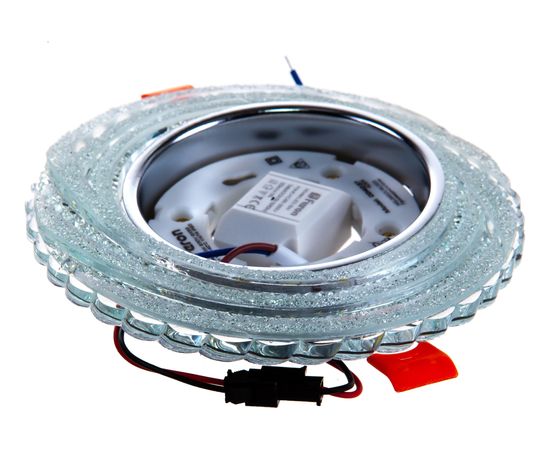 Встраиваемый потолочный светильник FERON 20LED, 2835 SMD 4000K 15W GX53 без лампы, прозрачный хром CD4037 40504 – изображение 2