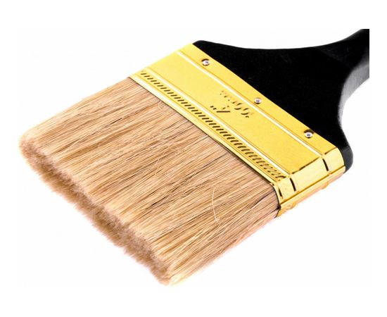 Плоская кисть MATRIX Профи 4", натуральная щетина, деревянная ручка MATRIX 83155 – изображение 2