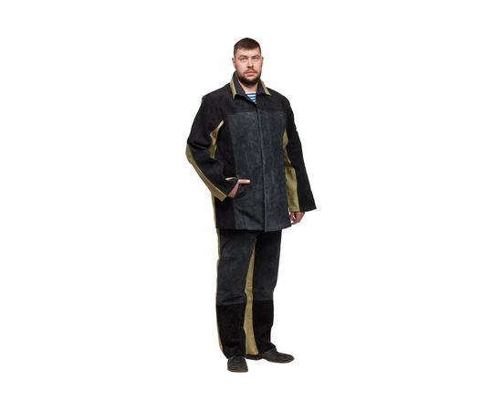 Костюм сварщика брезент-спилок КС09 (р. 52-54; рост 182-188) ООО Комус 1021416 – изображение 2