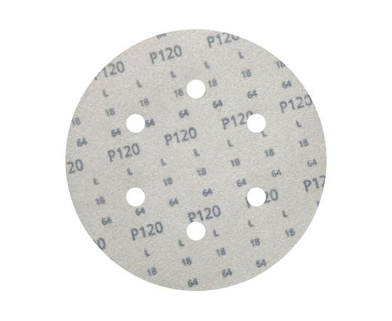 Круг шлифовальный на липучке siaone 1944 (5+1 шт; 150 мм; 6 отверстий; P120) sia Abrasives so6-150-6-120 – изображение 2