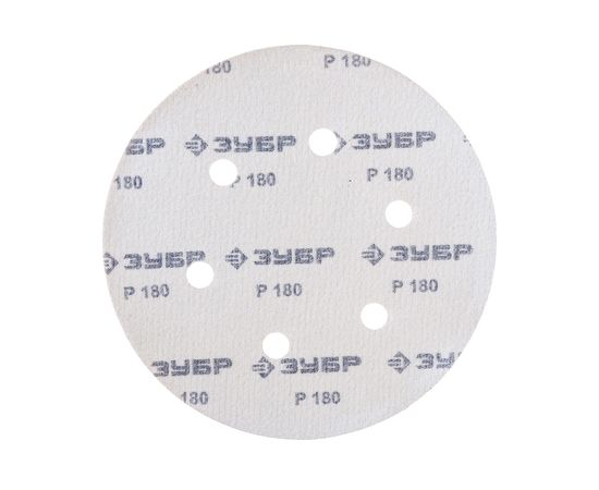 Круг шлифовальный СТАНДАРТ (5 шт; 150 мм; 6 отв; Р180) Зубр 35350-150-180 – изображение 2