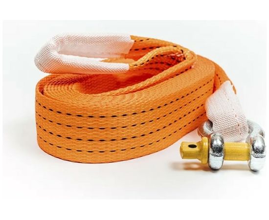 Буксировочный трос со скобой ТамбовТехСнаб шакл, 3/6 т, 6 м, петля/скоба RBOOS3T6MPS – изображение 2