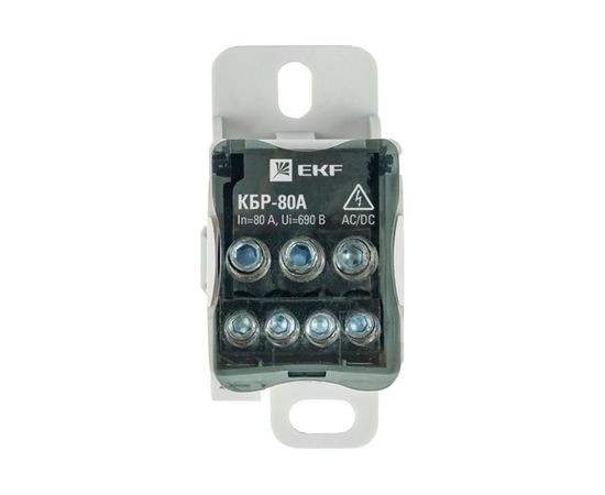 Распределительный блок EKF КБР на DIN-рейку и монтажную панель 80A PROxima SQplc-kbr80 – изображение 3