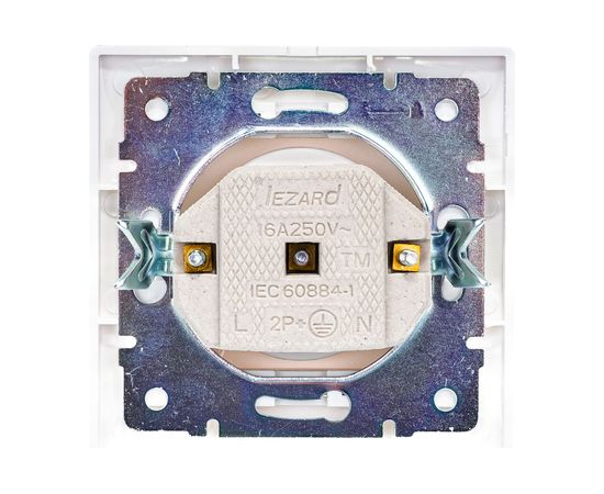 Розетка LEZARD MIRA б/ з керамика белый с белой вставкой 701-0202-121 – изображение 3