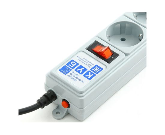 Фильтр-удлинитель B 5м 5роз. серый Power Cube SPG-B-15 – изображение 3