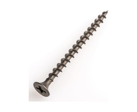 Саморез Качественный Крепеж 3,5х51 потай, крупная резьба, оксид 100 шт 0200369 КЧ – изображение 3