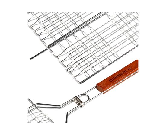 Решетка для барбекю Пикничок Альпийская, большая, 6 секций 400х300 мм 401-732 – изображение 3