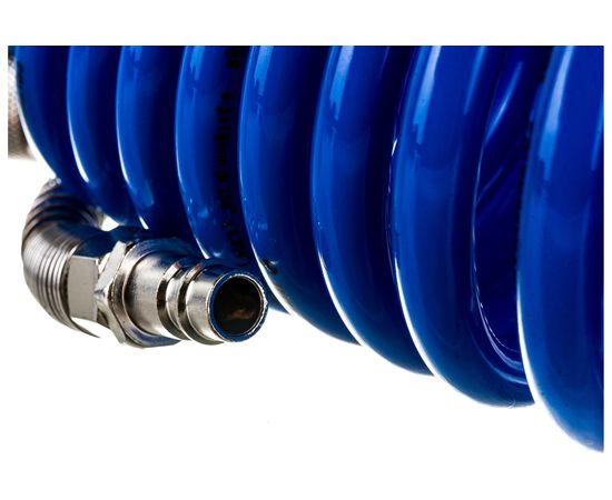 Шланг спиральный полиуретановый с быстроразъемными соединениями (10 м; 6.5х10 мм; 15 бар) INTERTOOL PT-1711 – изображение 3