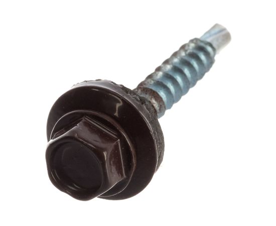 Кровельный саморез Госкреп 4,8х35 RAL 8017 коричневый шоколад 10 шт., подвес 2-0019140 – изображение 4