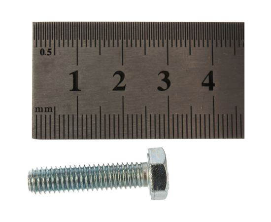 Болт Стройметиз полная резьба DIN933 М6х25, класс прочности 5.8, цинк 100 шт. 3011238 – изображение 4