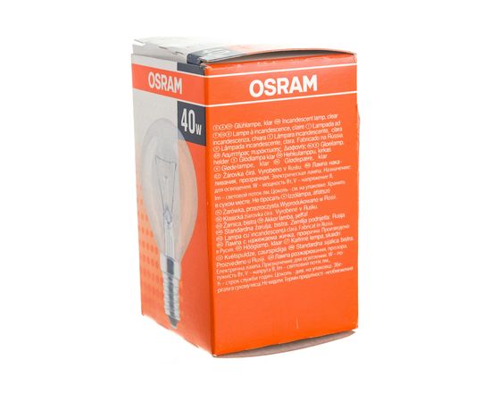 Лампа накаливания CLASSIC P CL 40W E14 OSRAM 4008321788702 – изображение 4