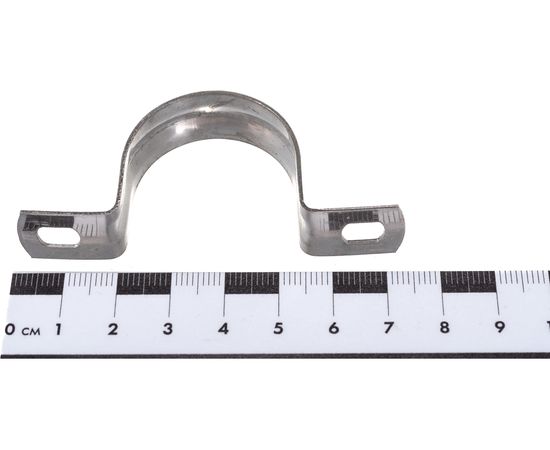 Металлическая двухлапковая скоба FORTISFLEX СМД INOX 31-32 мм 80138 – изображение 5