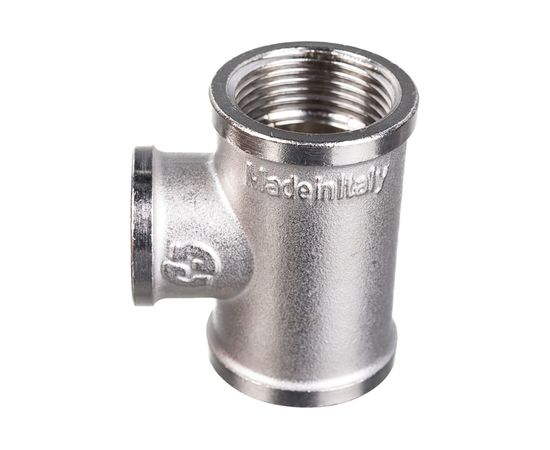 Переходной никелированный тройник STOUT ВВ 3/4X1/2X3/4 RG008Q0QTEIEBL – изображение 5