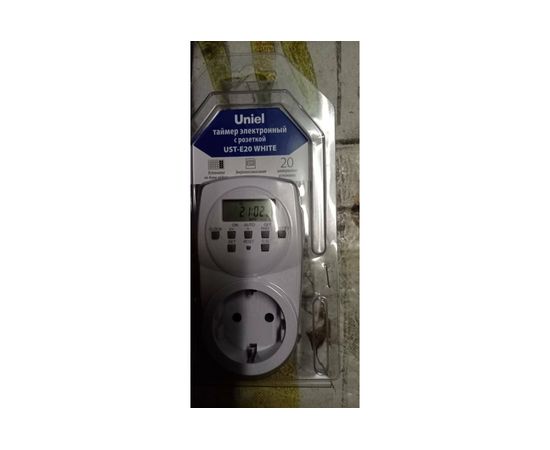 Электронный таймер с розеткой Uniel UST-E20 WHITE UL-00003766 – изображение 6