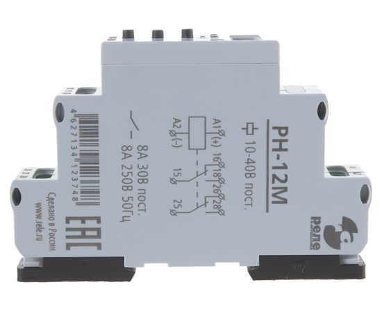 Реле контроля напряжения Реле и Автоматика, РН-12М 10-40В пост., 1-90мин A8223-34123748 – изображение 8