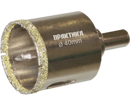 Коронка алмазная по керамограниту/керамике Профи (40х70 мм) ПРАКТИКА 917-651 