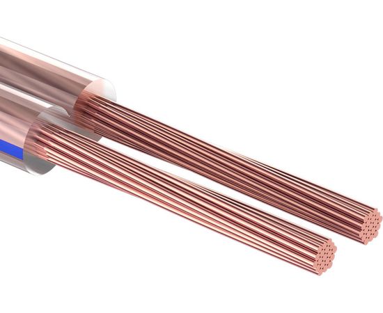 Акустический кабель REXANT 2х0,25 кв.мм прозрачный BLUELINE 01-6201-3-10 