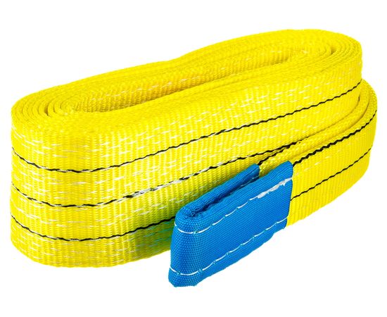 Буксировочный трос ПРОММЕТАЛЛ 6 м, 5 м лента 90 мм, крюк-петля 00005579 