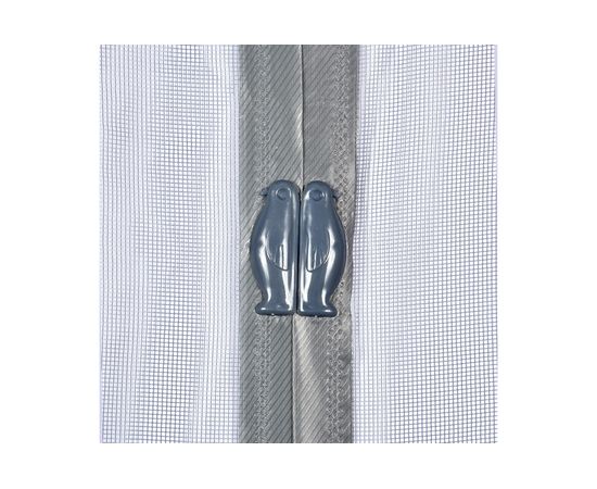 Противомоскитная сетка-штора на дверь с магнитами и крепежом, 45x210 см 2шт HELP 80004 