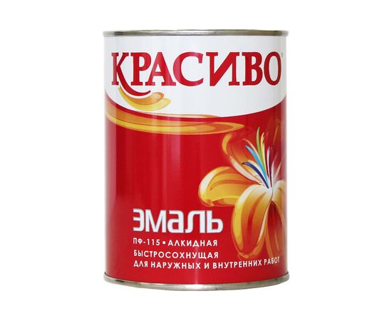 Эмаль Красиво ПФ-115 черная, банка 0,8 кг 4690417011162 