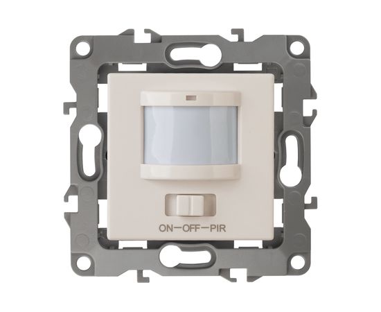 3-проводной датчик движения ЭРА 12-4104-02 180-240В, 400Вт, IP20, слоновая кость Б0031262 