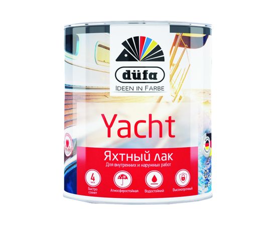 Яхтный лак Dufa Retail YACHT полуматовый 750 мл Н0000002562 