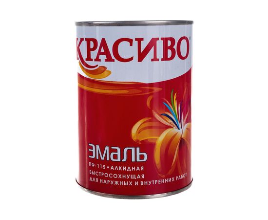 Эмаль Красиво ПФ-115 черная, банка 0,8 кг 4690417011162 – изображение 2