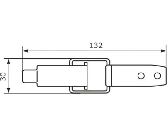 Накидной замок Домарт хром 170087 – изображение 2