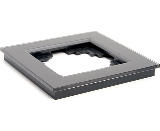 1-местная рамка STEKKER серия Катрин, GFR00-7001-06, графит 39539 – изображение 2