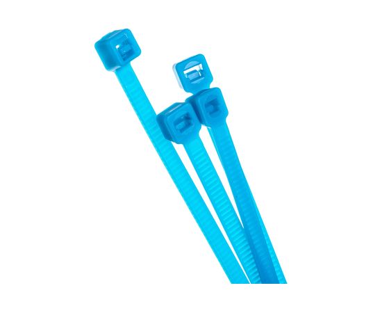 Нейлоновые стяжки FORTISFLEX КСС 4х150 синий 100 штук 49442 – изображение 3