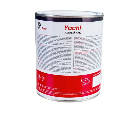 Яхтный лак Dufa Retail YACHT полуматовый 750 мл Н0000002562 – изображение 3