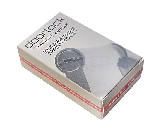 Цилиндр DOORLOCK V K2300AB N серия Variant, никелированный, 45xK35 мм, кл/пов. кнопка, 5 перф.ключей 79094 – изображение 3