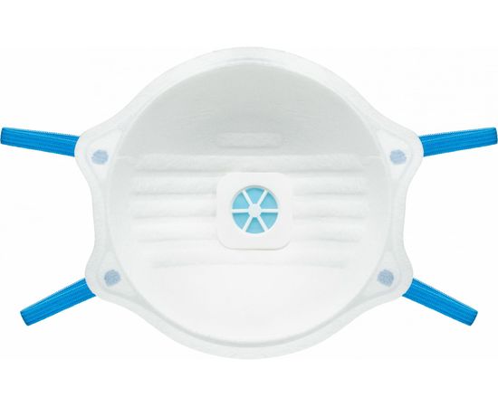 Респиратор-полумаска AirON FFP2 с боковыми ушками, 202, с клапаном, 10 штук в упаковке AG0004 – изображение 3