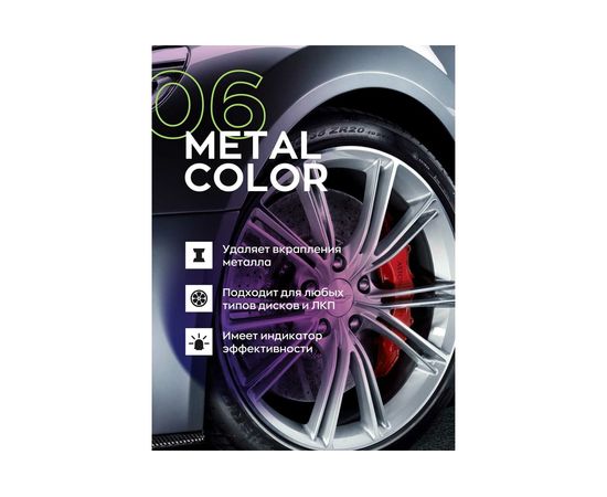 Нейтральный очиститель дисков и кузова с индикатором Smart Open METAL COLOR 06 0,5л 150605 – изображение 3