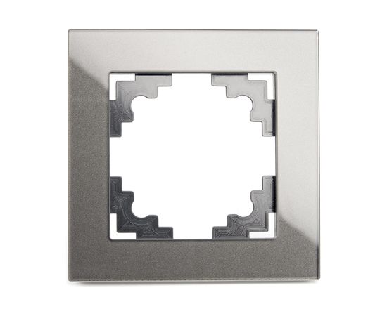 1-местная рамка STEKKER серия Катрин, GFR00-7001-06, графит 39539 – изображение 3