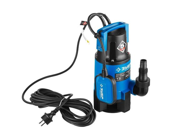 Дренажный насос ЗУБР Профессионал 550 Вт для грязной воды НПГ-Т3-550 – изображение 4