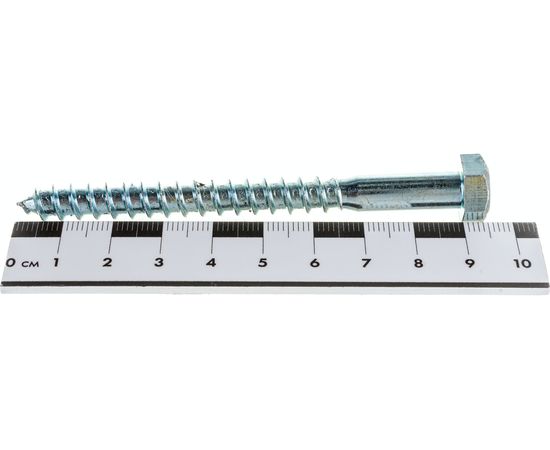 Шурупы ШДШ с шестигранной головкой ЗУБР /DIN 571/ 90 х 8 мм 45 шт 4-300451-08-090 – изображение 4