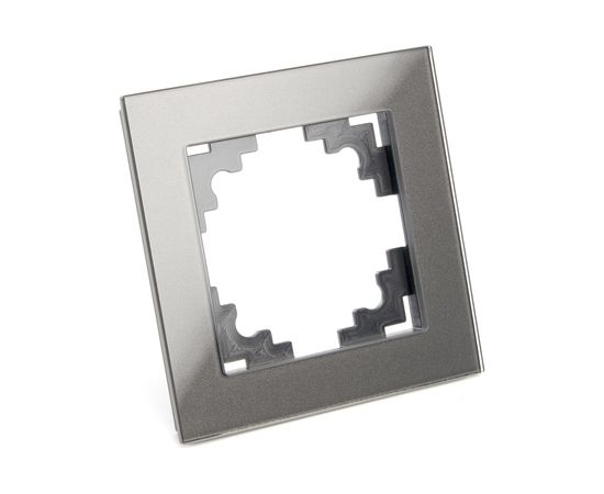 1-местная рамка STEKKER серия Катрин, GFR00-7001-06, графит 39539 – изображение 4