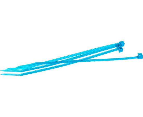 Нейлоновые стяжки FORTISFLEX КСС 4х150 синий 100 штук 49442 – изображение 4