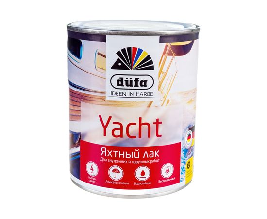 Яхтный лак Dufa Retail YACHT полуматовый 750 мл Н0000002562 – изображение 4