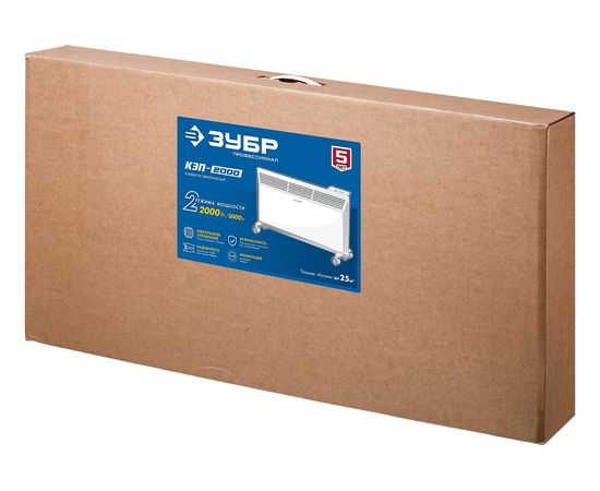 Электрический конвектор ЗУБР Профессионал 2 кВт КЭП-2000 – изображение 8