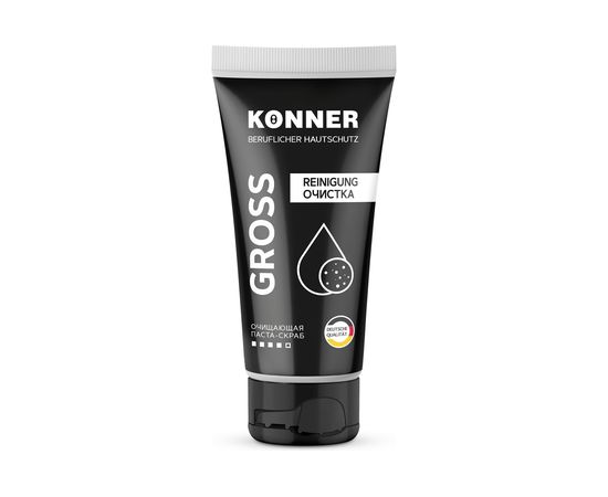 Паста-скраб с натуральным абразивом для очистки кожи рук и тела KONNER GROSS 200 мл KN060 