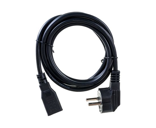 Сетевой шнур REXANT евровилка угловая - евроразъем С13, кабель 3x0,75 кв.мм, длина 1,8 метра 11-1131 