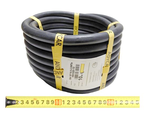 Шланг резиновый 3-х слойный маслобензостойкий ГОСТ 10362-2017 (10х18.5 мм; 20 атм.; бухта 10 м) Andycar HN1020-10 