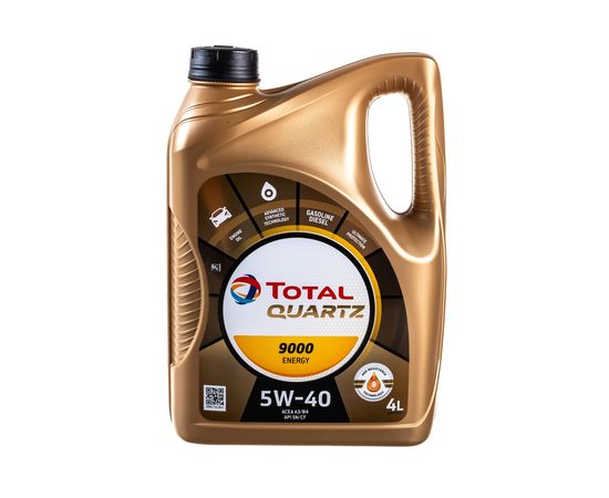 Масло для 4-х тактных двигателей TOTAL QUARTZ 9000 ENERGY 5W40, 4л 10970501 