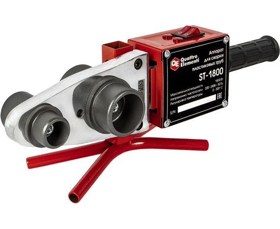 Сварочный аппарат для пластиковых труб QUATTRO ELEMENTI ST-1800 1800 Вт, насадки 20-50 мм 793-343 