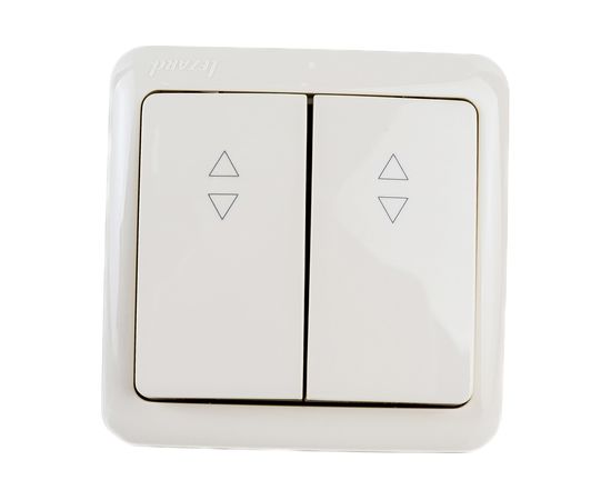 Проходной выключатель Lezard VIOLA, двойной, кремовый, 751-0300-106 