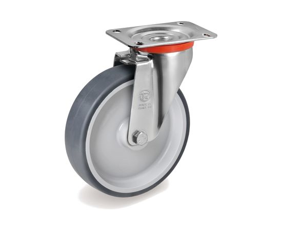 Колесо с вращающейся опорой и пластиной крепления (100 мм; 100 кг) Tellure Rota 714202 